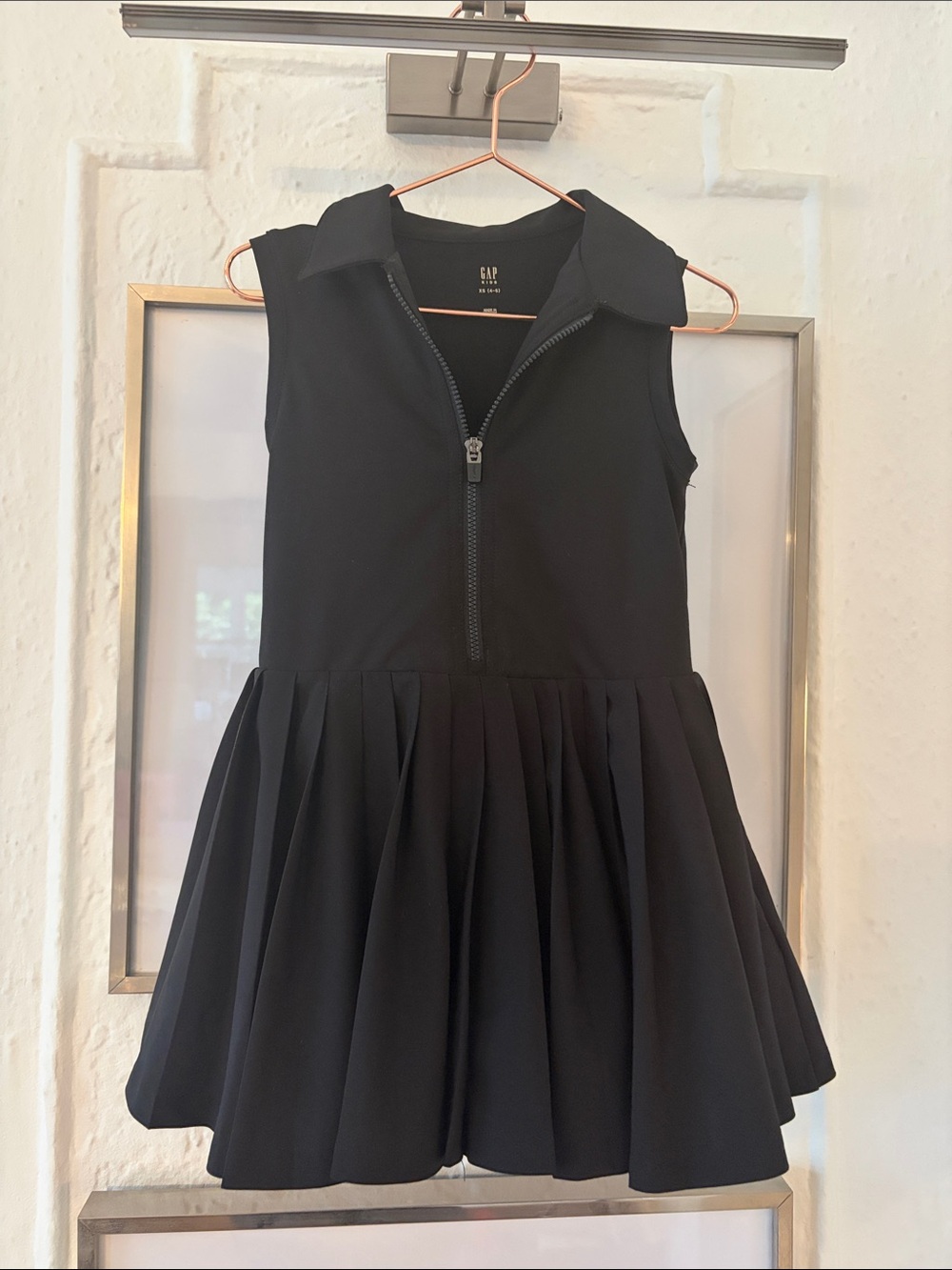 GAP Girls Zip Tennis Dress with Built-Shorts